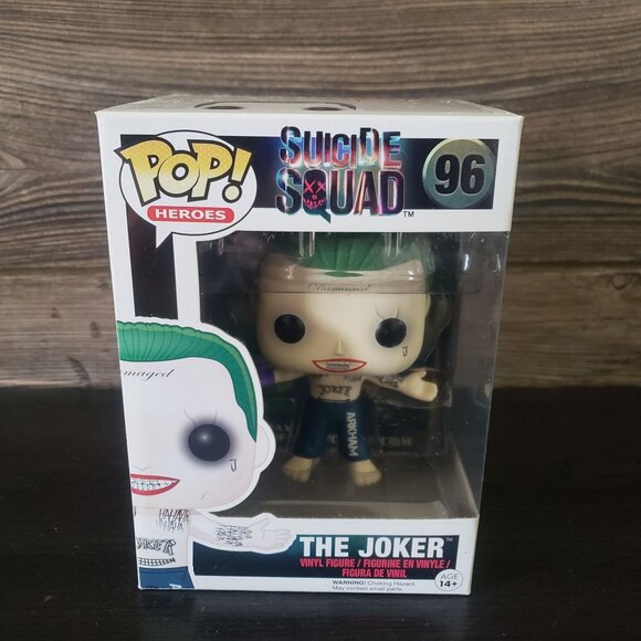 Funko Pop Heroes The Joker 96 Suicide Squade Vinyle Action Figure In Box - Picture 1 of 6